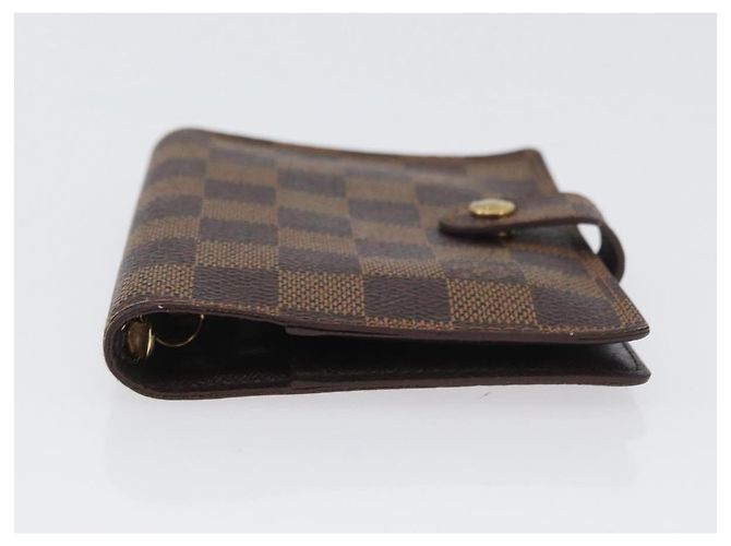 LOUIS VUITTON Cubierta de Planificador Diario Damier Ebene PM R20700 LV Auth SW2194 - vista 6