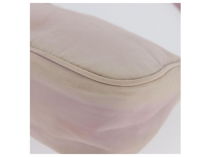 PRADA Accessory Pouch Nylon Pink Silver Auth AMZ342 Silvery - view 15