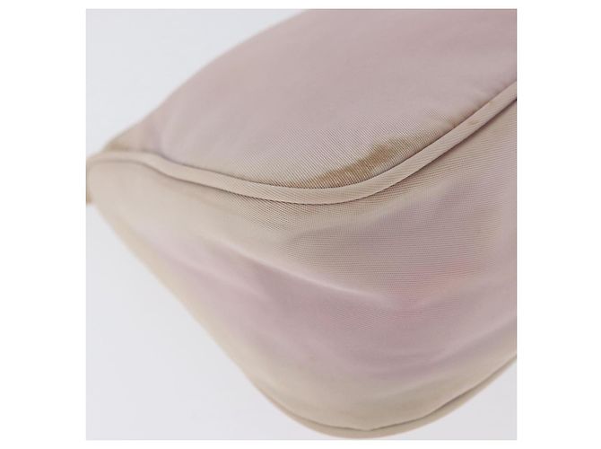 PRADA Accessory Pouch Nylon Pink Silver Auth AMZ342 Silvery - view 16