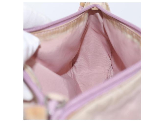 PRADA Accessory Pouch Nylon Pink Silver Auth AMZ342 Silvery - view 19