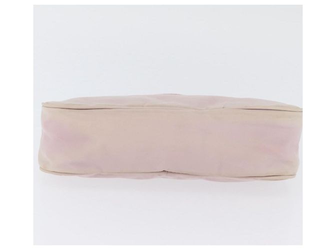 PRADA Accessory Pouch Nylon Pink Silver Auth AMZ342 Silvery - view 5