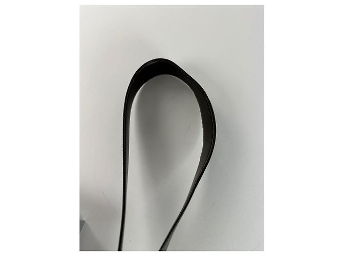 Céline Vintage Celine Paris Leder Gürtel Schwarz / Braun - Ansicht 5
