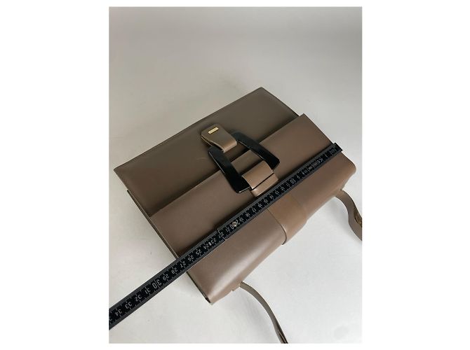 Vintage Gucci Leder Schultertasche Braun - Ansicht 13