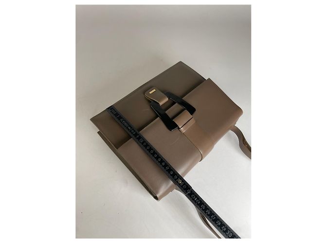 Vintage Gucci Leder Schultertasche Braun - Ansicht 14