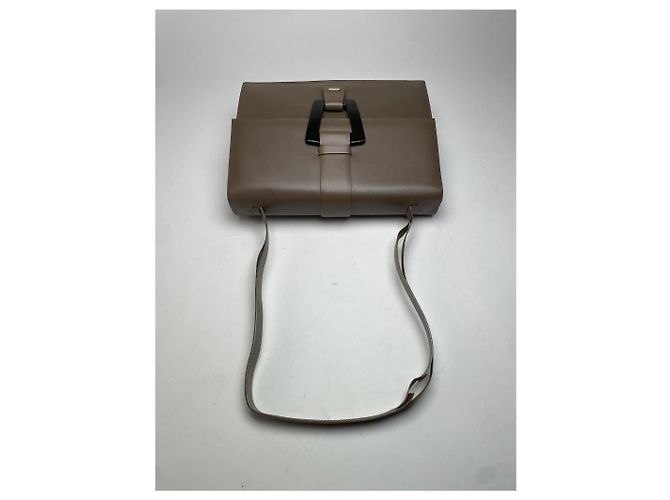 Vintage Gucci Leder Schultertasche Braun - Ansicht 7