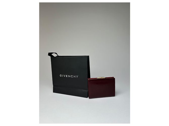 Vintage Givenchy Ostrich / Leather Card Holder Purple - view 2