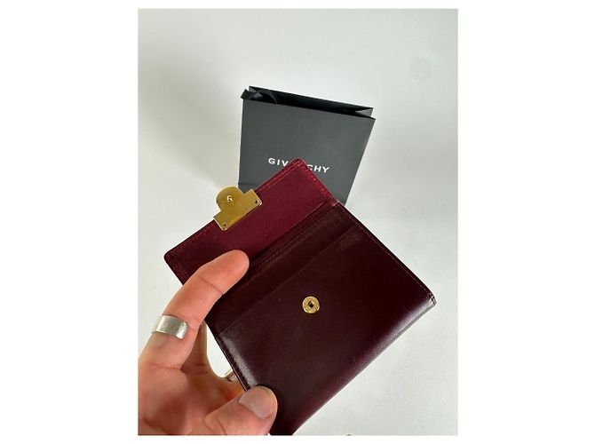Vintage Givenchy Ostrich / Leather Card Holder Purple - view 3