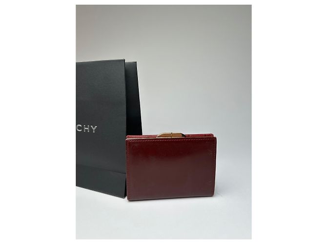 Vintage Givenchy Ostrich / Leather Card Holder Purple - view 7