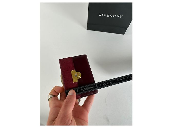 Vintage Givenchy Ostrich / Leather Card Holder Purple - view 8