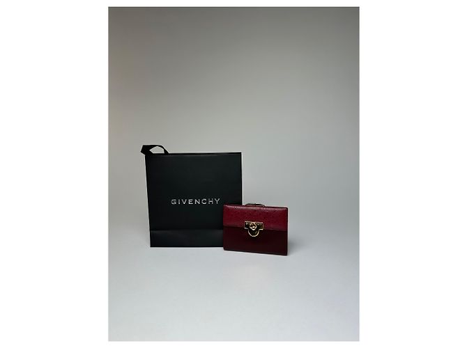 Vintage Givenchy Ostrich / Leather Card Holder Purple - view 9