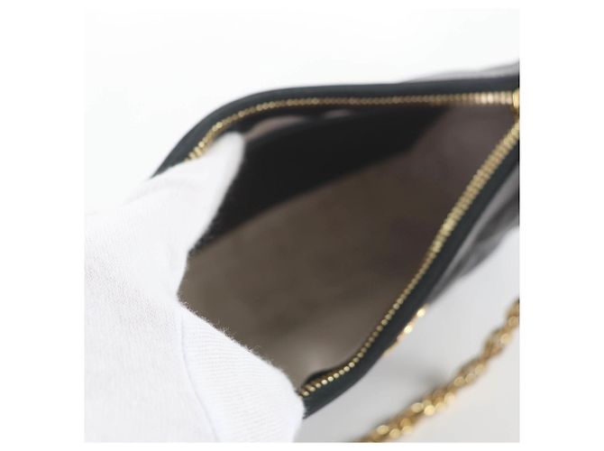 Borsa a mano/spalla in pelle matelassé GG di GUCCI Nero - vista 7