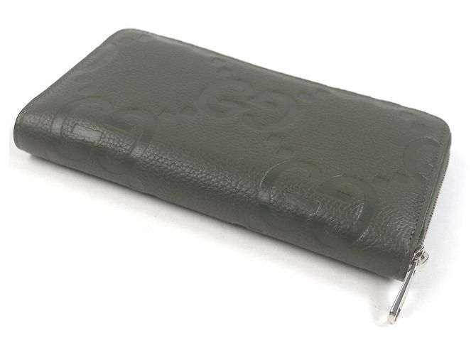 Gucci Khaki Leather Long Wallet - view 3