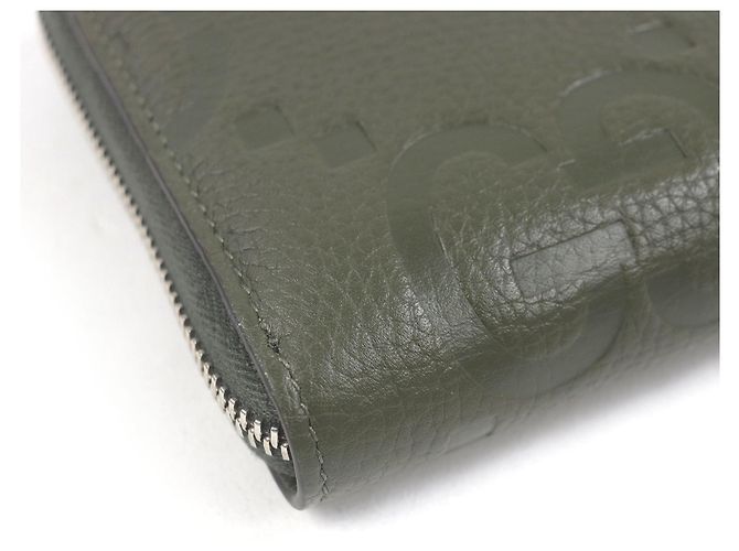 Gucci Khaki Leather Long Wallet - view 4