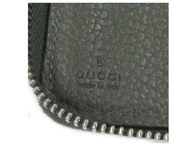 Gucci Khaki Leather Long Wallet - view 8