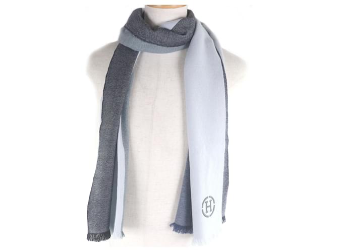Stola in cashmere e pelle Hermès - vista 2