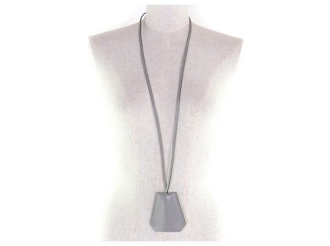 Pendente in pelle Clochette dell'era Margiela vintage di Hermès Marrone - vista 6