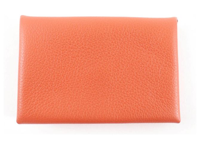Hermès HERMES Calvi Veau Epsom Visitenkartenetui Orange - Ansicht 3