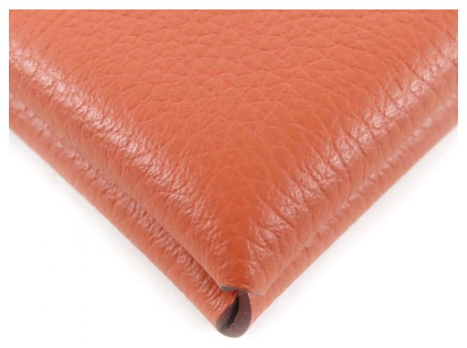 Hermès HERMES Calvi Veau Epsom Visitenkartenetui Orange - Ansicht 7