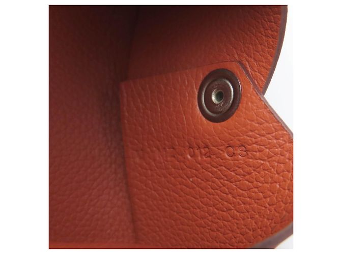 Hermès HERMES Calvi Veau Epsom Visitenkartenetui Orange - Ansicht 9