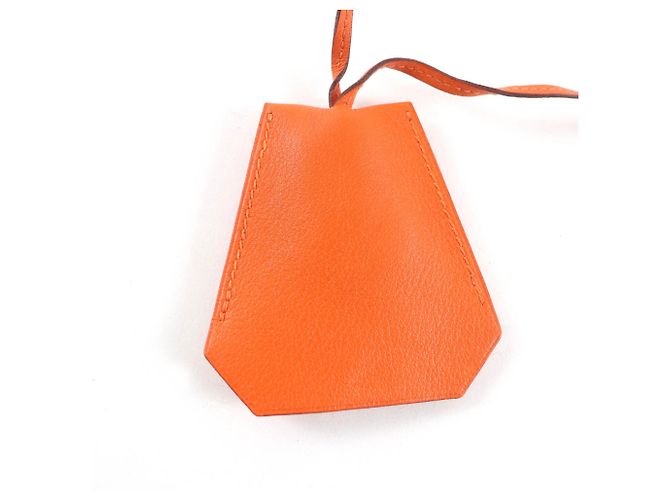 Ring Lederhalskette Hermès Margiela Era Orange - Ansicht 2