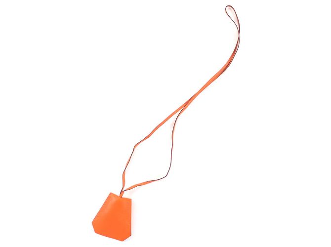 Ring Lederhalskette Hermès Margiela Era Orange - Ansicht 4