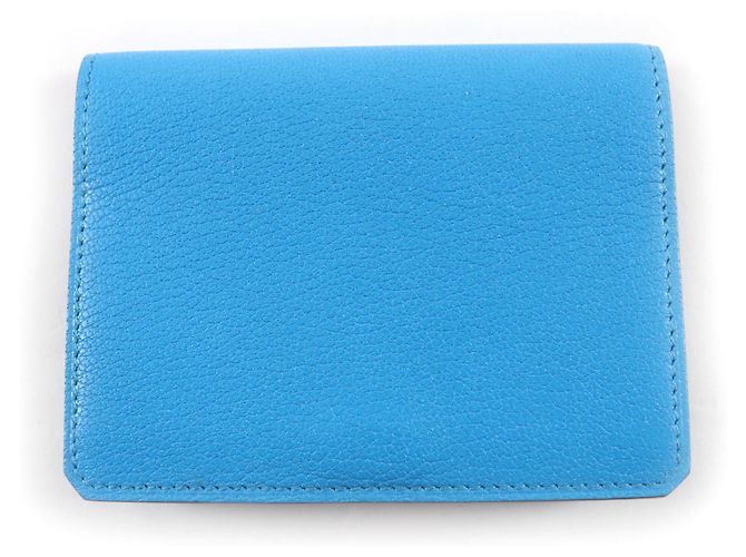 Porta passaporto da viaggio in pelle Medor di Hermès Blu - vista 2