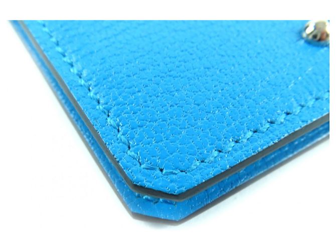 Porta passaporto da viaggio in pelle Medor di Hermès Blu - vista 6