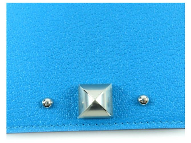 Porta passaporto da viaggio in pelle Medor di Hermès Blu - vista 7