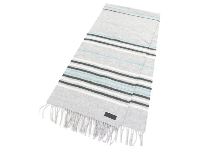 Stola in cashmere grigio chiaro Hermès - vista 3