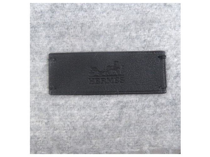 Stola in cashmere grigio chiaro Hermès - vista 6