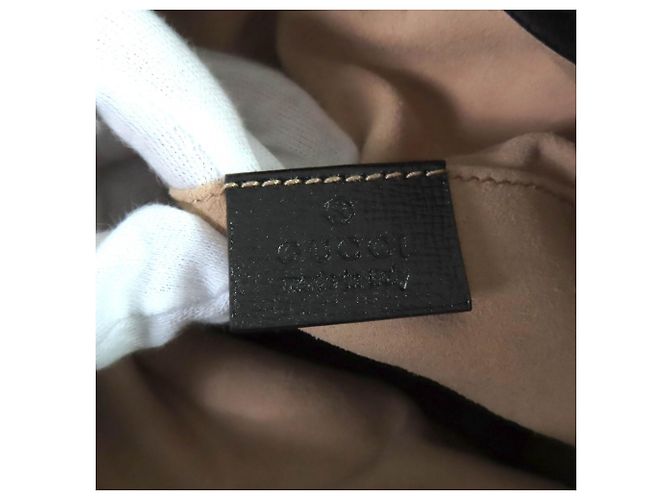 Borsa a Spalla in Pelle Horsebit Gucci Nero - vista 10