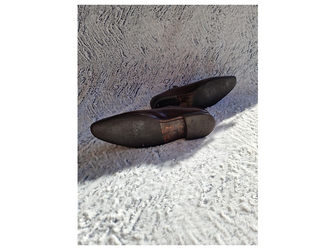Richelieu Wholecut Finsbury "Broadway" Marrone Patinata Cioccolato - vista 9