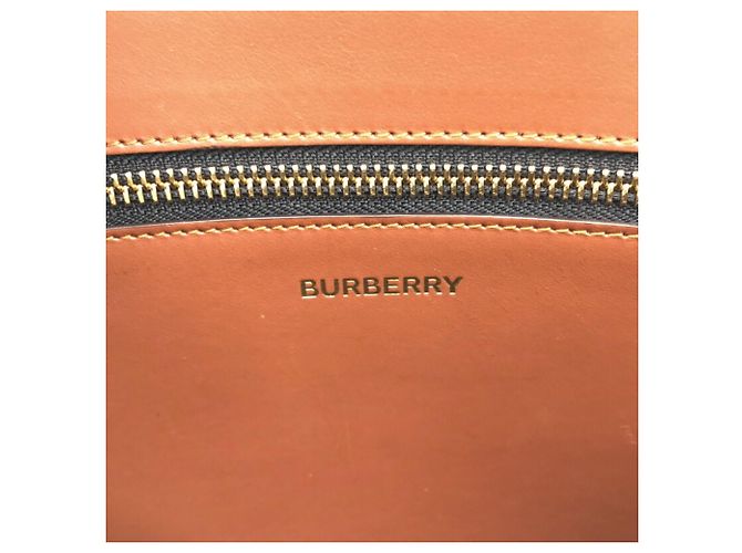 Borsa clutch con logo TB di BURBERRY Marrone - vista 3