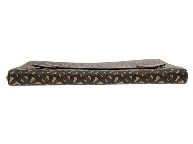 Borsa clutch con logo TB di BURBERRY Marrone - vista 4