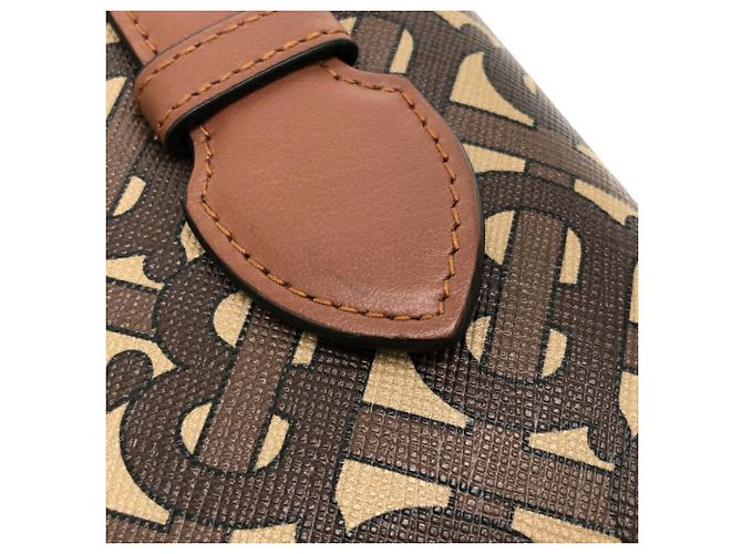 Borsa clutch con logo TB di BURBERRY Marrone - vista 7