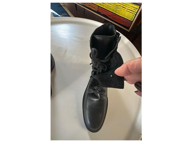 Black leather boots Y's - view 10