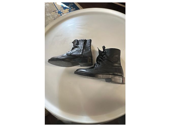 Black leather boots Y's - view 11
