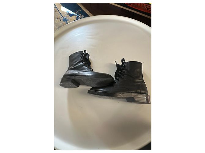 Black leather boots Y's - view 12