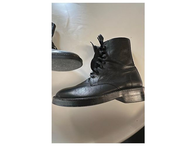 Black leather boots Y's - view 13