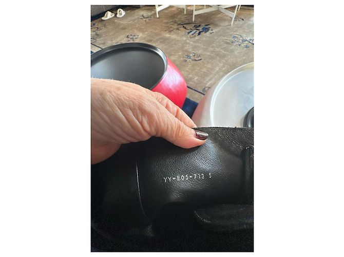 Black leather boots Y's - view 4
