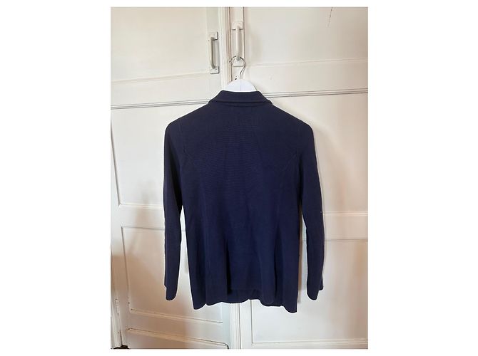 Ralph Lauren Blazer marino de algodón con parche Azul marino - vista 4