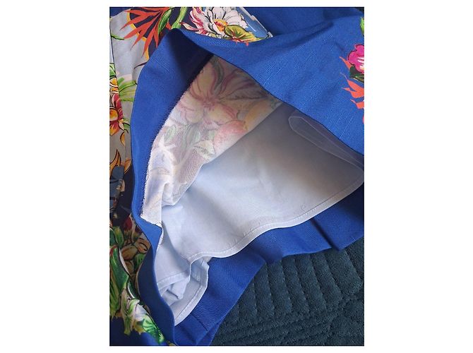 Maje Blumenmuster Shorts Blau Mehrfarben - Ansicht 3