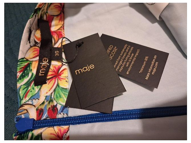 Maje Blumenmuster Shorts Blau Mehrfarben - Ansicht 7