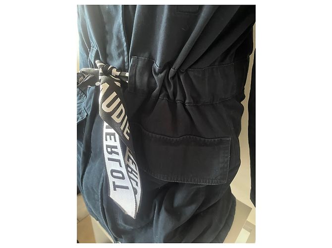 Giacca Lunga Blu Marino Claudie Pierlot Blu scuro - vista 3