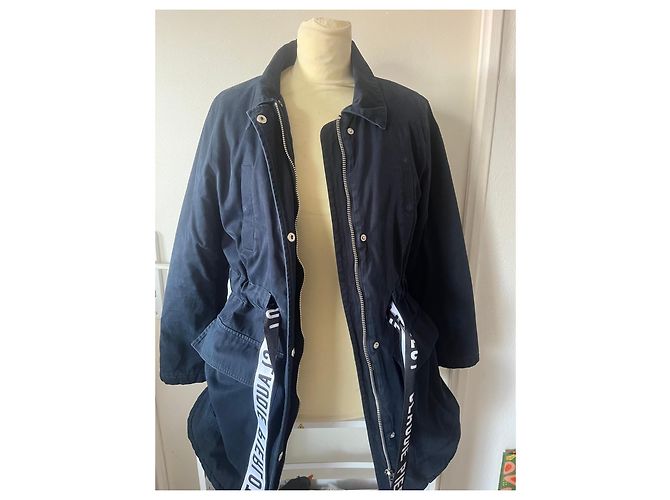 Giacca Lunga Blu Marino Claudie Pierlot Blu scuro - vista 7