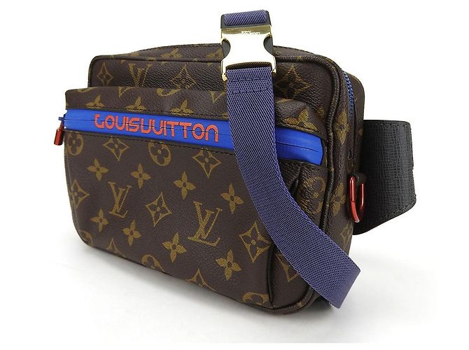 Marsupio Monogram Pacific di Louis Vuitton Marrone Blu - vista 2