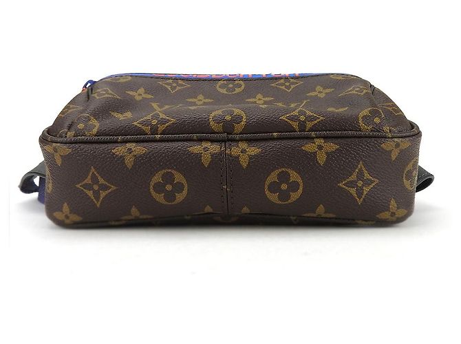Marsupio Monogram Pacific di Louis Vuitton Marrone Blu - vista 4