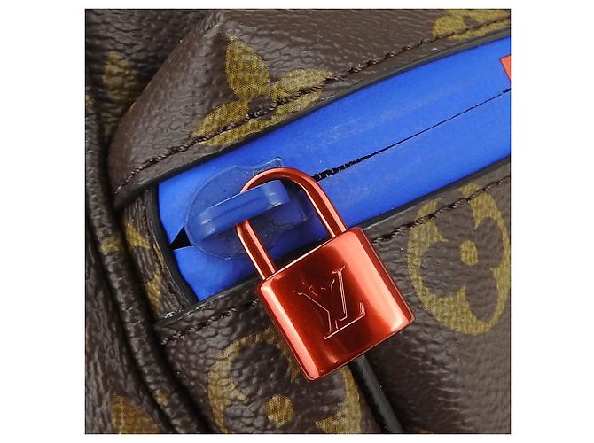 Marsupio Monogram Pacific di Louis Vuitton Marrone Blu - vista 8