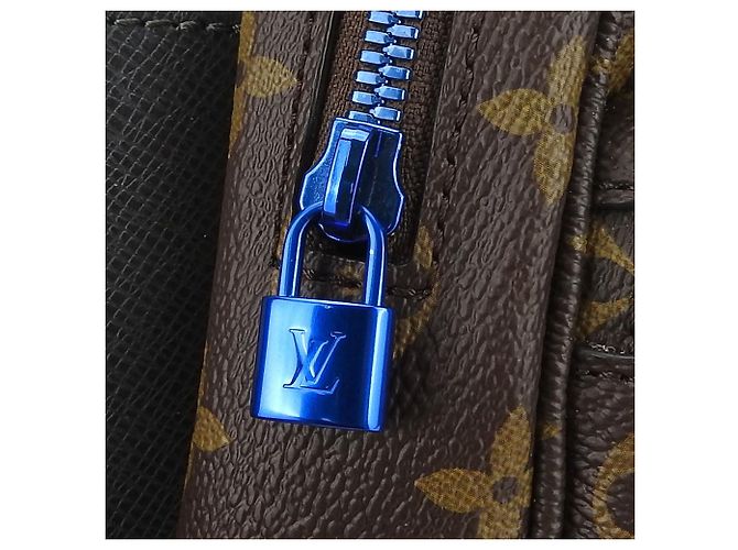 Marsupio Monogram Pacific di Louis Vuitton Marrone Blu - vista 9