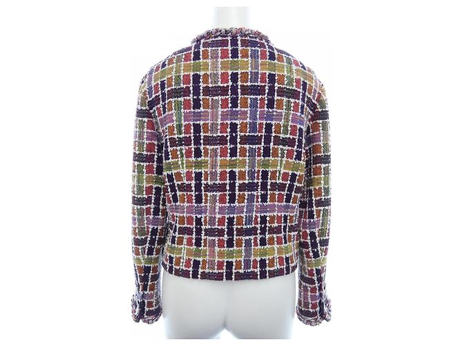 Chaqueta sin cuello METIERS D'ART de Chanel Roja - vista 2